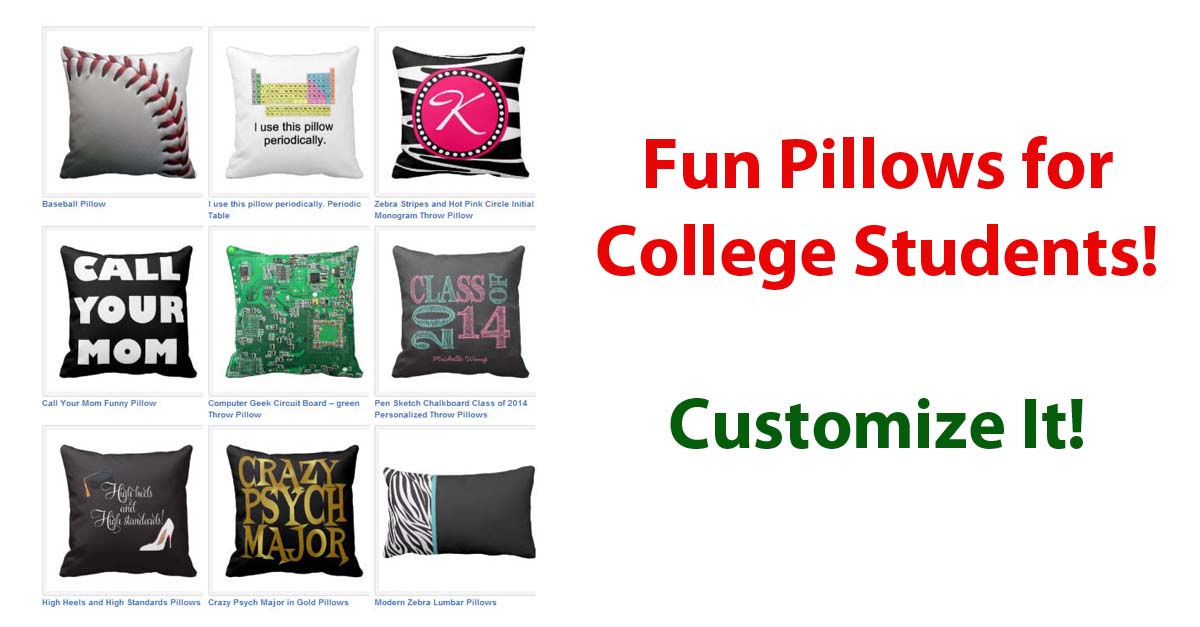 college dorm pillow